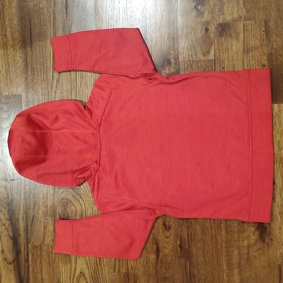 Boys Adidas red & black hooded sweatshirt size 5 - Picture 4 of 4